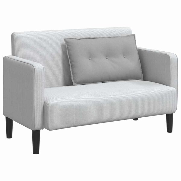 vidaXL Ryggkudde Moln Gr&aring; 80 x 19 x 50 cm tyg