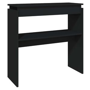 vidaXL Sidobord svart 80x30x80 cm konstruerat tr&auml;