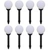 vidaXL Utomhuslampor 8 st LED 15 cm med markspett
