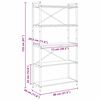 vidaXL Hyllsystem Artisan Ek 80 x 30 x 155 cm Konstruerat tr&auml;