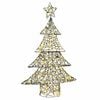 vidaXL Julgran 120 LED-lampor Varmvit 150 cm Rotting