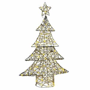 vidaXL Julgran 120 LED-lampor Varmvit 150 cm Rotting