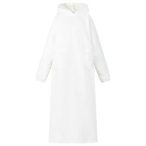 vidaXL Filt-hoodie Vit M Fleece och Flanell