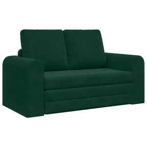 vidaXL Soffs&auml;ng M&ouml;rkgr&ouml;n 148 x 71 x 83 cm Sammet