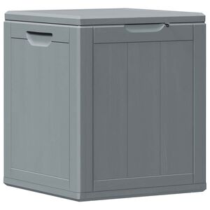vidaXL Dynbox 90 liter gr&aring; PP-tr&auml;liknande