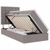 vidaXL F&ouml;rvaringss&auml;ng med madrass Taupe 100 x 200 cm Polyester