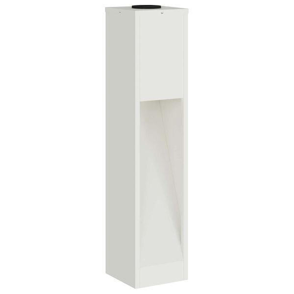 vidaXL Solcell LED-v&auml;gbelysning 2 pcs Vit Kallvalsat st&aring;l