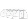 vidaXL H&ouml;nsg&aring;rd Silver 400 x 150 x 100 cm Galvaniserat st&aring;l