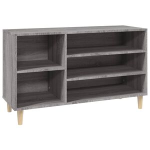 vidaXL Skosk&aring;p gr&aring; sonoma 102x36x60 cm konstruerat tr&auml;