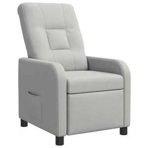 vidaXL Recliner Moln Gr&aring; Tyg