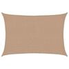 vidaXL Solsegel 160 g/m&sup2; taupe 2,5x4 m HDPE