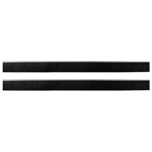 vidaXL Sj&auml;lvh&auml;ftande d&ouml;rrborstlist 2 st 100 cm Aluminiumlegering