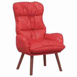 vidaXL f&aring;t&ouml;lj R&ouml;d 69 x 74 x 93 cm Konstl&auml;der