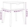 vidaXL S&auml;ngbord 2 st vit 40x40x56 cm konstruerat tr&auml;