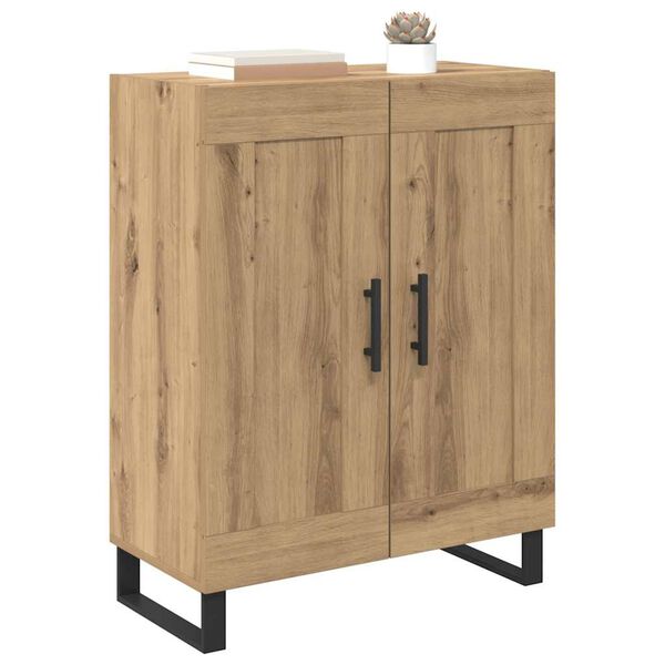 vidaXL Sideboard Artisan Ek 69,5 x 34 x 90 cm Konstruerat tr&auml; och j&auml;rn