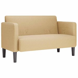 vidaXL Loveseat soffa gr&aring;gr&ouml;n 109 cm manchestertyg