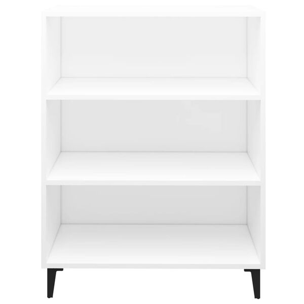 vidaXL Skänk vit 69,5x32,5x90 cm konstruerat trä