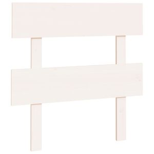 vidaXL S&auml;nggavel vit 93,5x3x81 cm massiv furu