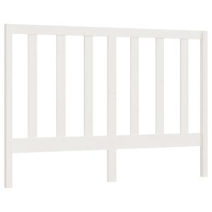 vidaXL S&auml;nggavel vit 146x4x100 cm massiv furu