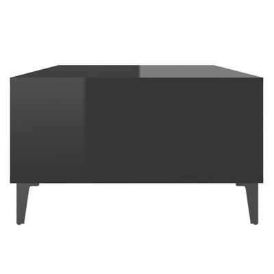 vidaXL Soffbord svart högglans 103,5x60x35 cm spånskiva