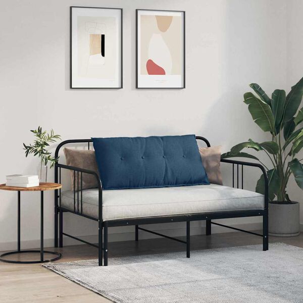 vidaXL Ryggkudde Bl&aring; 100 x 19 x 50 cm tyg