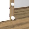 vidaXL Sminkbord med låda artisan ek 100 x 40 x 130 cm Konstruerat trä