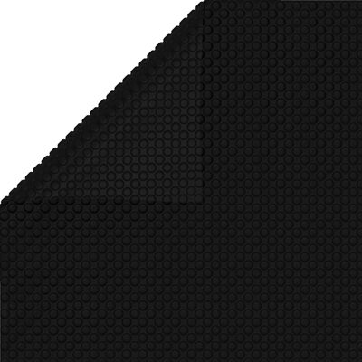 vidaXL Värmeduk pool PE rektangulär 10 x 5 m svart