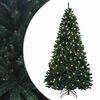 vidaXL Plast Hingad Julgran 240 cm 300 LED-lampor Varmvit
