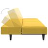 vidaXL B&auml;ddsoffa 2-sits gul sammet