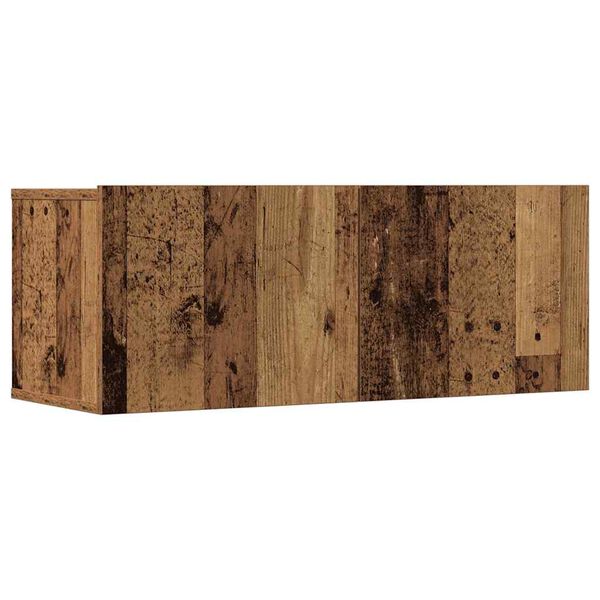 vidaXL TV-skåp väggmonterat 7 delar gammalt trä konstruerat trä