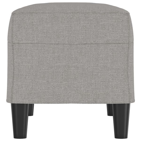 vidaXL B&auml;nk ljusgr&aring; 70x35x41 cm tyg