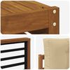 vidaXL Utomhussoffset med kudde 5 pcs Naturlig och Beige