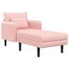 vidaXL Stor sch&auml;slong Rosa Boucl&eacute;
