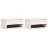 vidaXL S&auml;ngbord 2 st Vit 50 x 32,5 x 24 cm Massiv furu