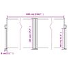 vidaXL Inf&auml;llbar sidomarkis vit 120x600 cm