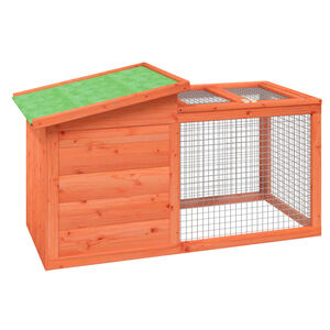vidaXL Kaninbur brun 100,5x54x55 cm massiv furu