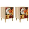 vidaXL Nattduksbord GENNEP 2 st Sonoma-ek 36 x 33 x 50 cm