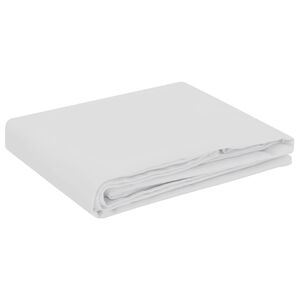vidaXL Bordduk Fyrkantig Vit 90 x 90 cm Polyester