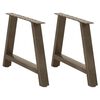 vidaXL Soffbordsben A-formade 2 st 60x(42-43) cm st&aring;l