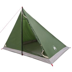 vidaXL Ryggs&auml;cks T&auml;lt Gr&ouml;n 4 personer 185T Polyester med PU-bel&auml;ggning
