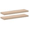 vidaXL Sv&auml;vande hyllor 2 st 80x23,5x4 cm konstruerat tr&auml;