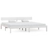 vidaXL S&auml;ngram vit massiv furu 200x200 cm