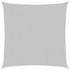 vidaXL Solsegel ljusgr&aring; 3,6x3,6 m 100% polyesteroxford