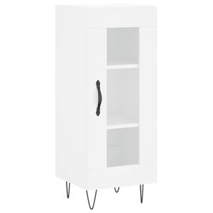 vidaXL Sk&auml;nk vit 34,5x34x90 cm konstruerat tr&auml;