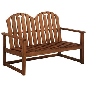 vidaXL Tr&auml;dg&aring;rdsb&auml;nk 110 cm massivt akaciatr&auml;