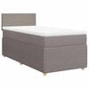 vidaXL Rams&auml;ng med madrass taupe 80x200 cm tyg