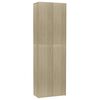 vidaXL Kontorssk&aring;p sonoma-ek 60x32x190 cm konstruerat tr&auml;