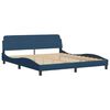 vidaXL Bed Frame without Mattress "Hanko" Blue 180x200 cm Fabric