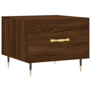 vidaXL Soffbord brun ek 50x50x40 cm konstruerat tr&auml;