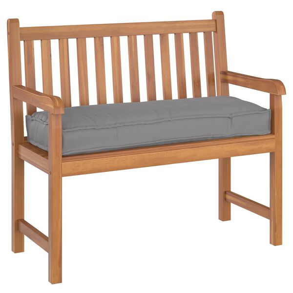 vidaXL Palldyna f&ouml;r b&auml;nk Gr&aring; 110 x 40 x 8 cm Oxford tyg